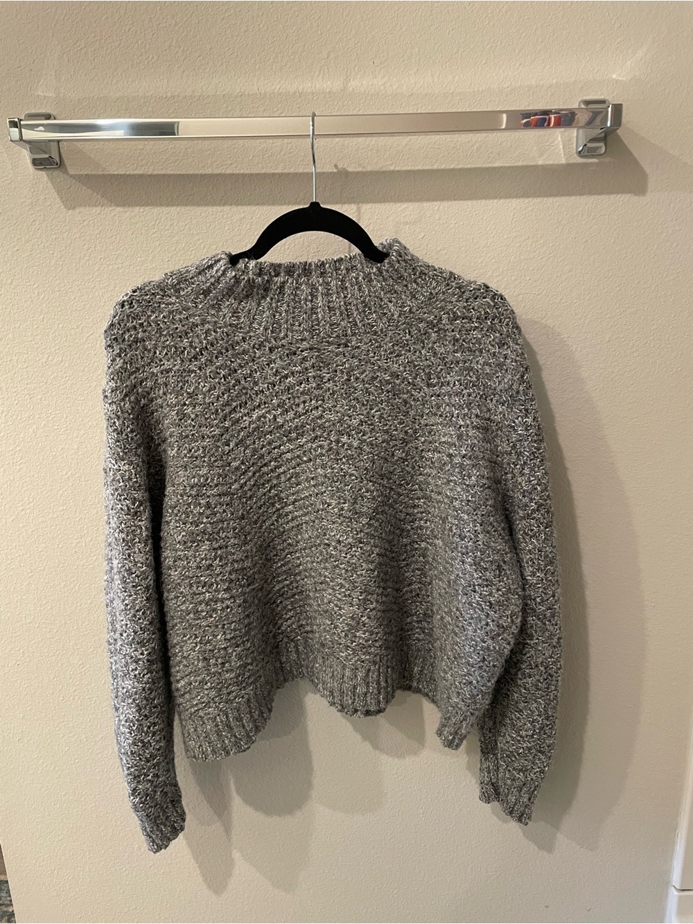 Old Navy Gray Marled Turtleneck Sweater